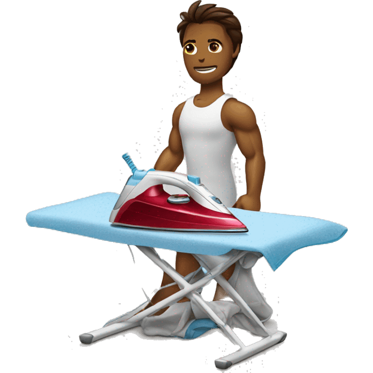 ironman ironing clothes emoji