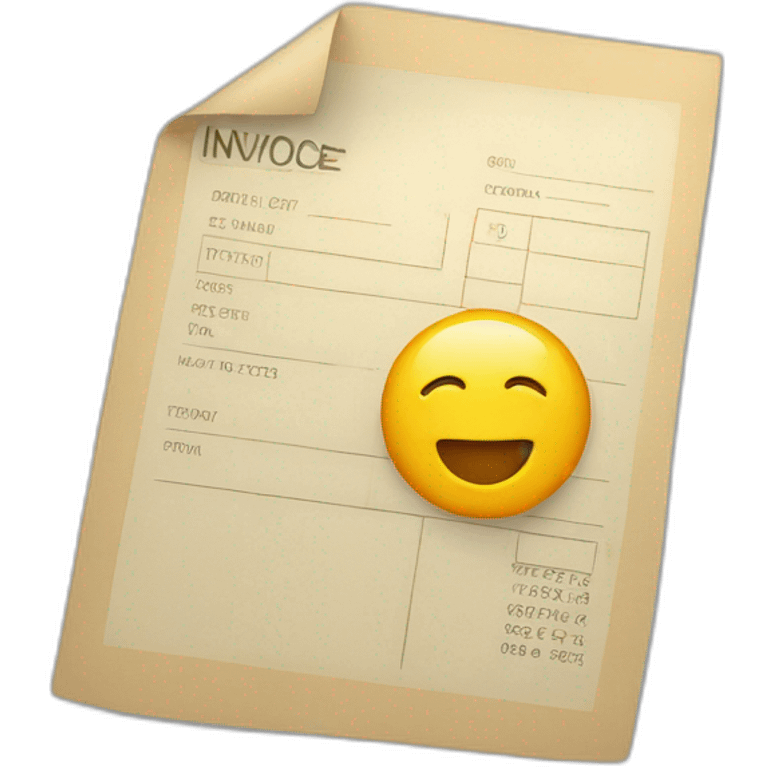 invoice emoji