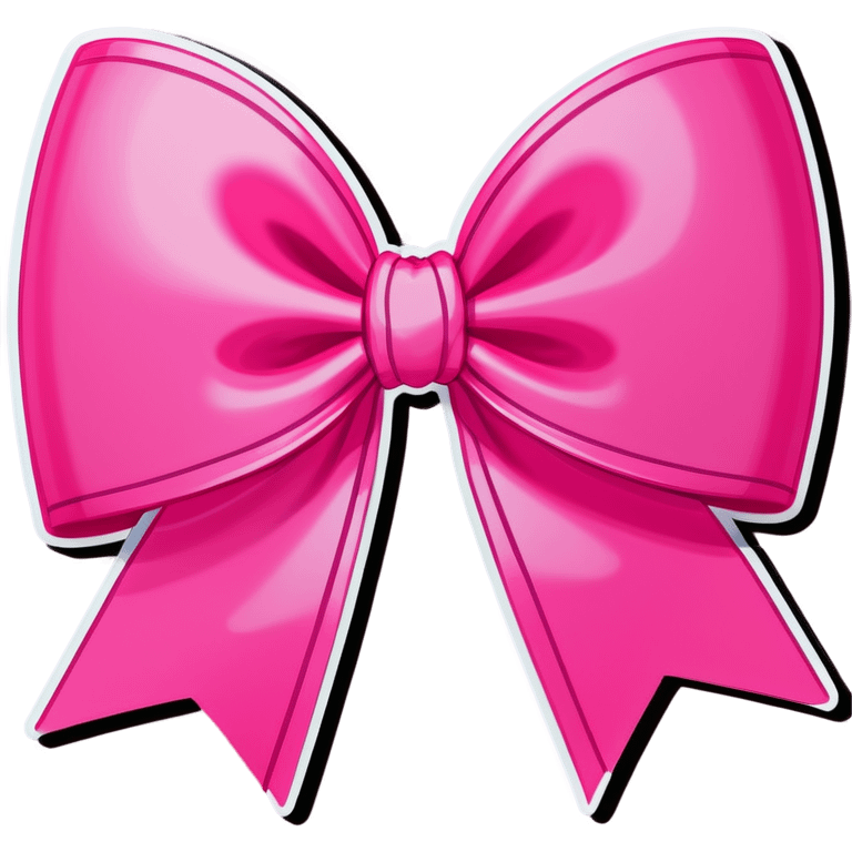 Pink bow emoji