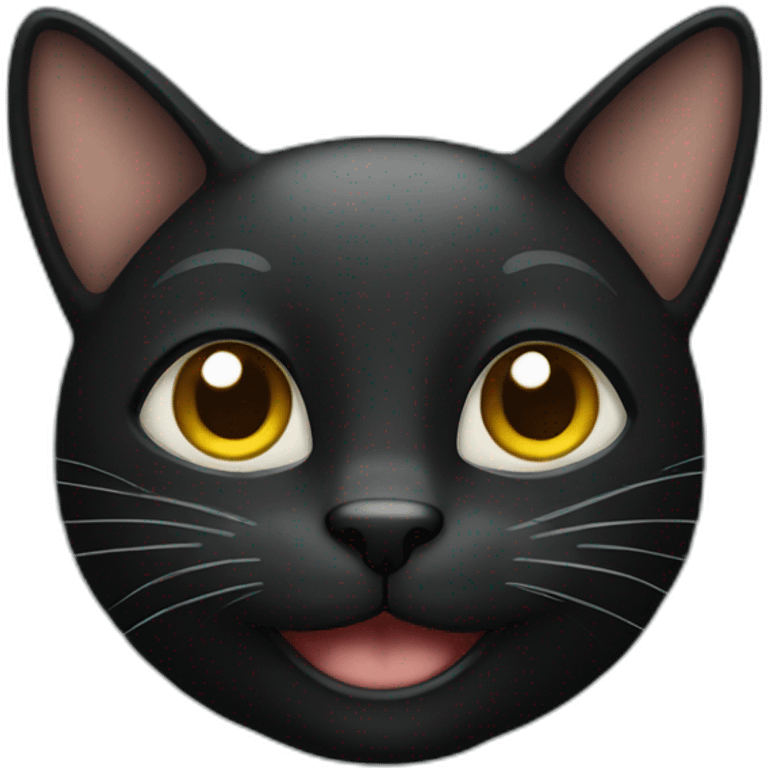 black smiling cat emoji