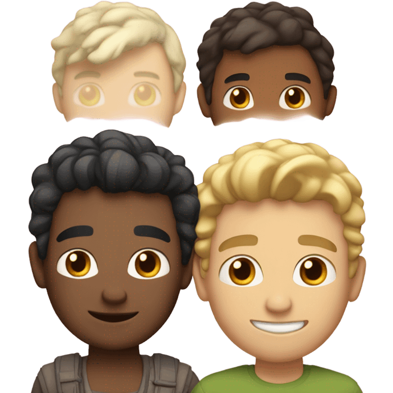 Two gay men, a Latino and a white European  emoji