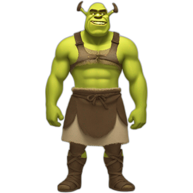 Shrek with muscles emoji