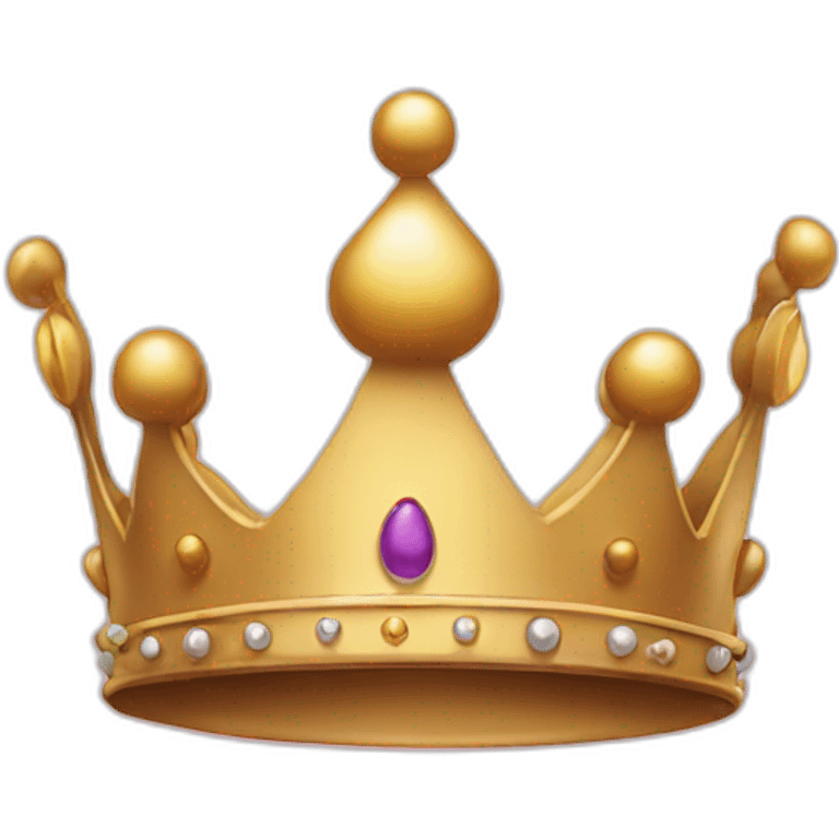 Crown and smile emoji  emoji