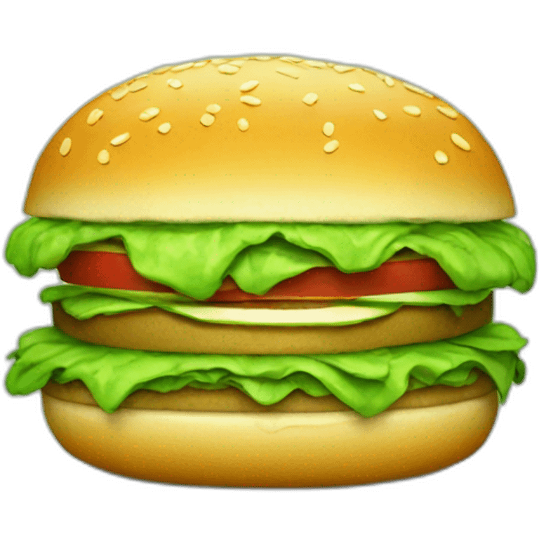 green burger emoji