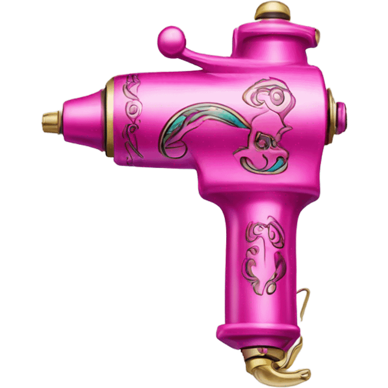 Pink tattoo machine emoji