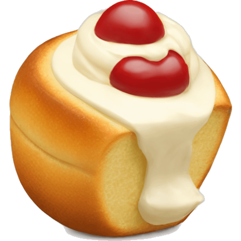 bolillo con crema emoji