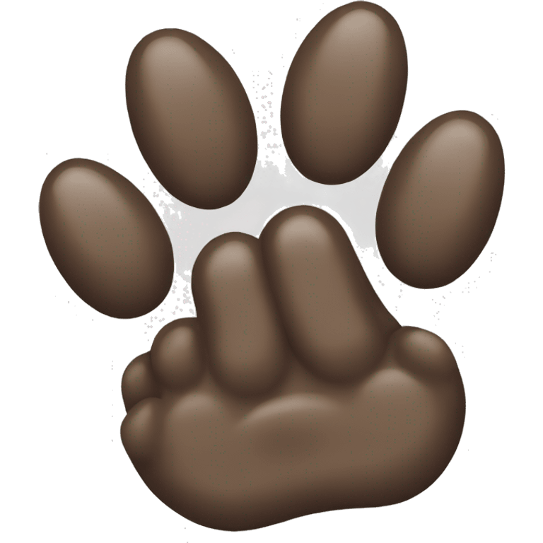 paw emoji with claws emoji