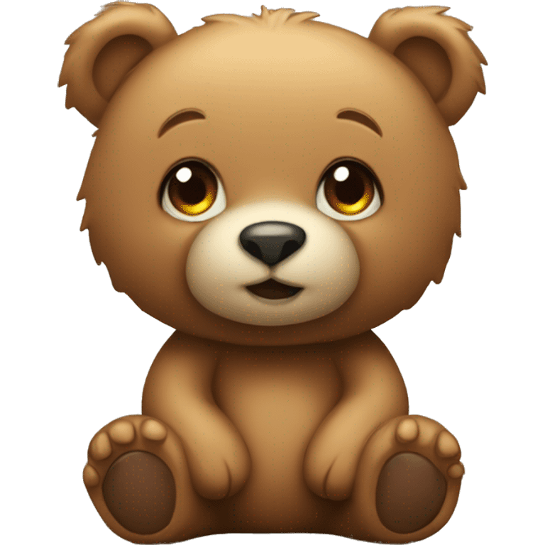 a cute tedy bear emoji