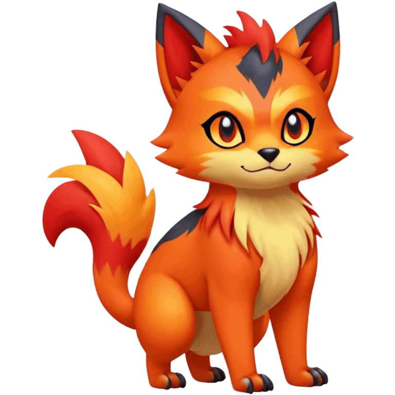  Quilava-Litten-hybrid full body emoji