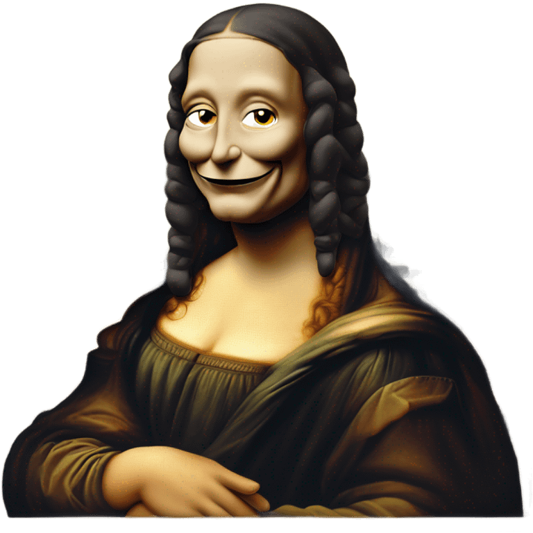 Mona Lisa smoking emoji