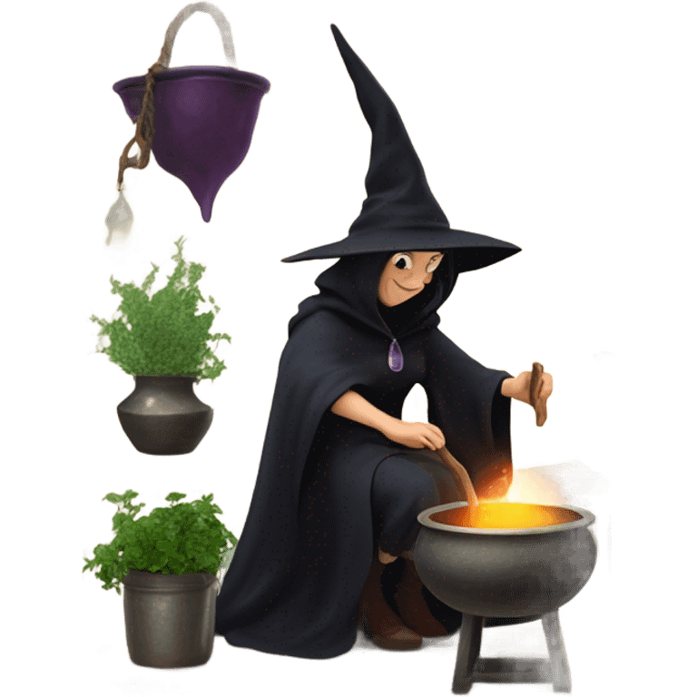 witch in Kitchen emoji