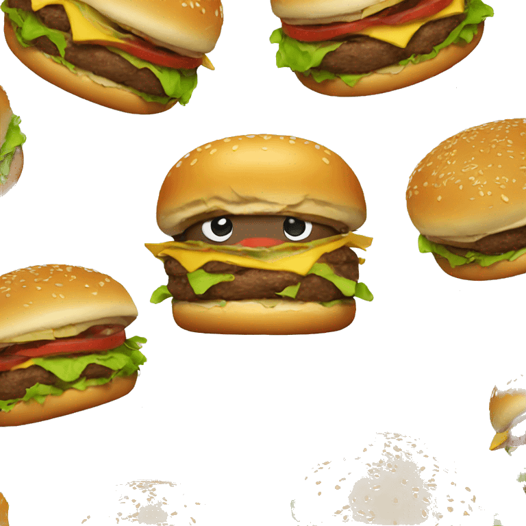 Burger soldier emoji