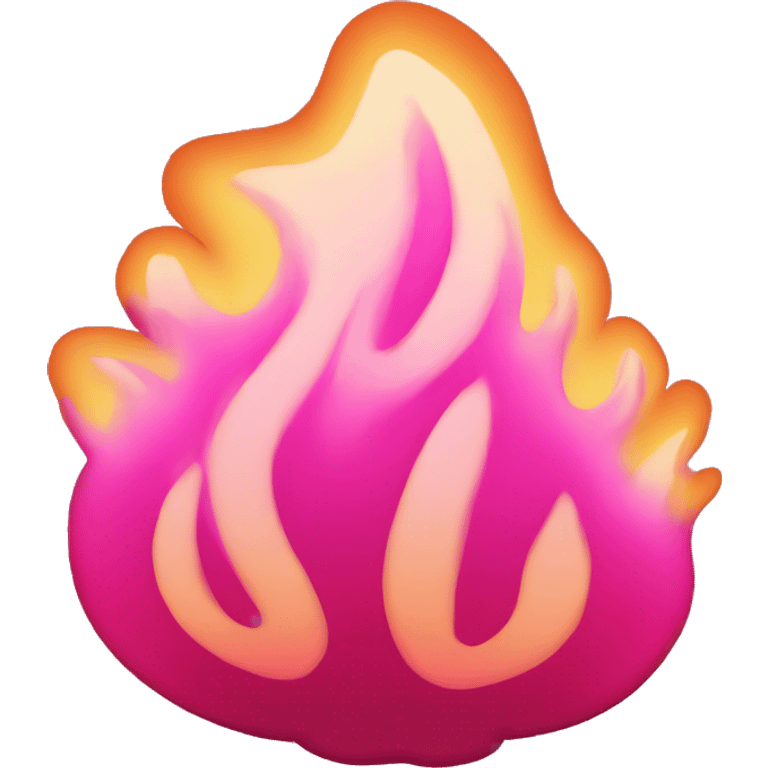 Pink fire emoji