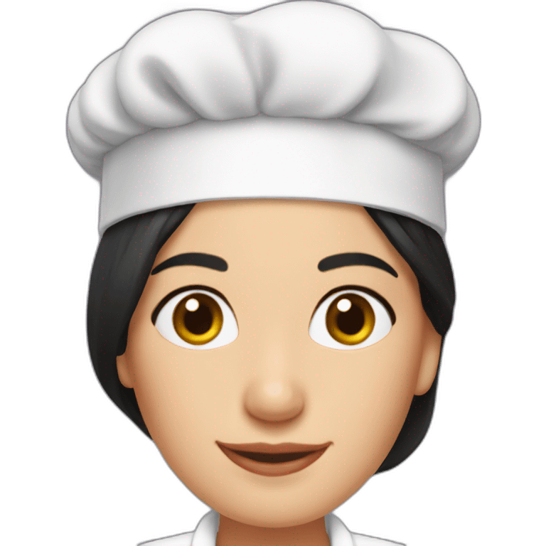 Monica geller with chef hat emoji