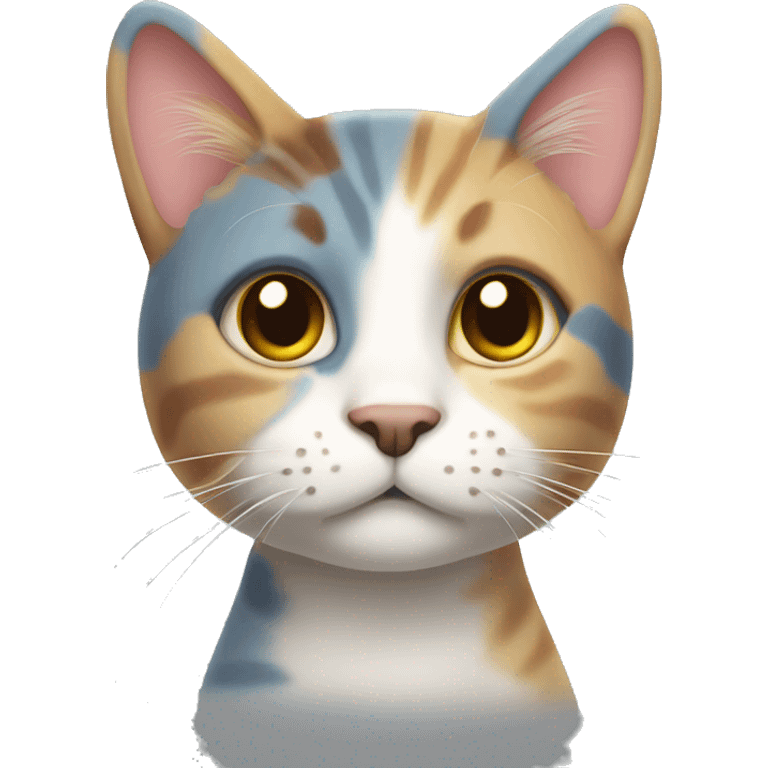 Multicolor cat ￼ emoji