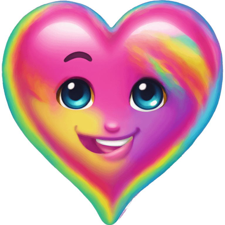 lisa frank heart emoji