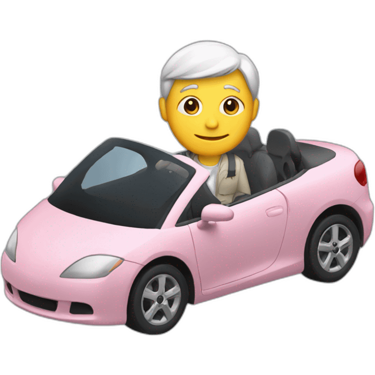 car with driver  emoji