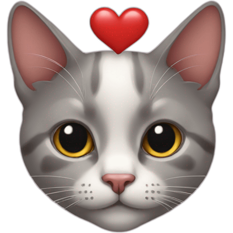 Cat heart emoji