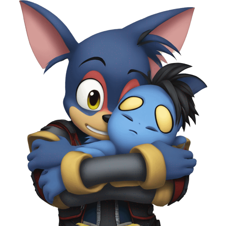 Sora hug kingdom hearts hugging stitch emoji