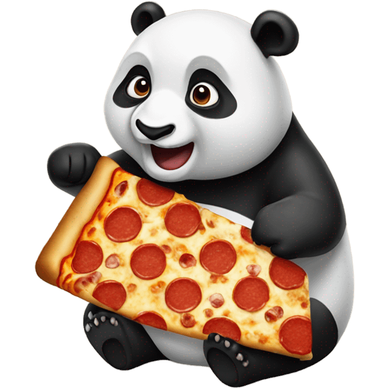 panda eating pizza  emoji