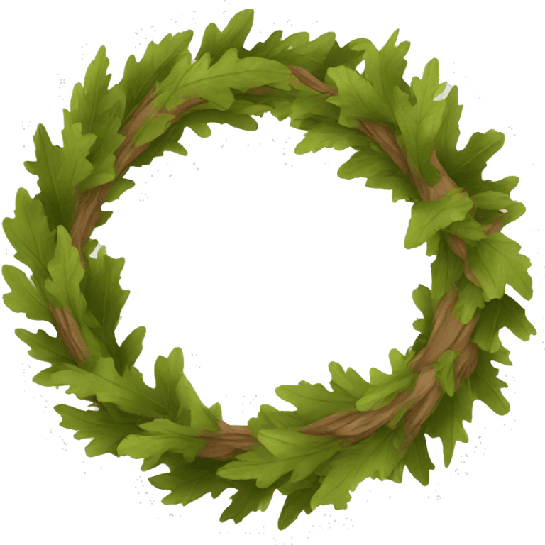 oak wreath emoji