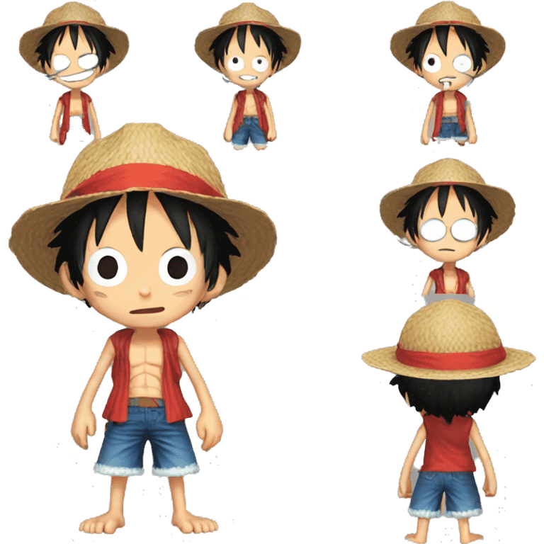 monkey d luffy wearing vr emoji