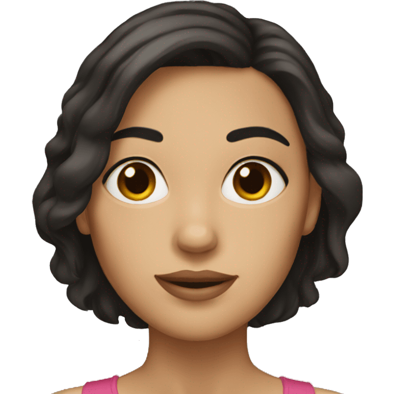 woman with dark hair emoji