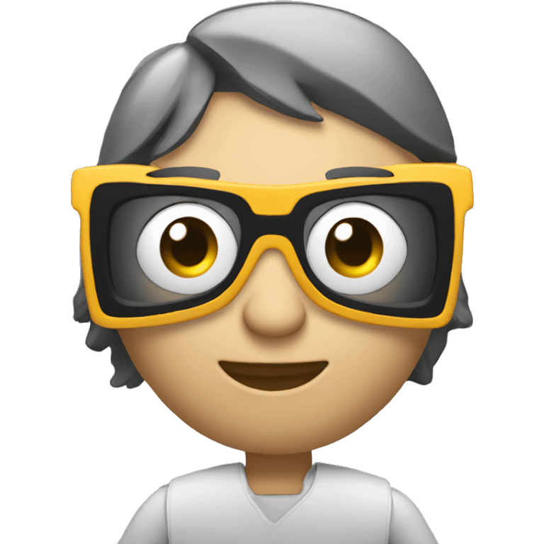 Video editor with laptop 3d emoji