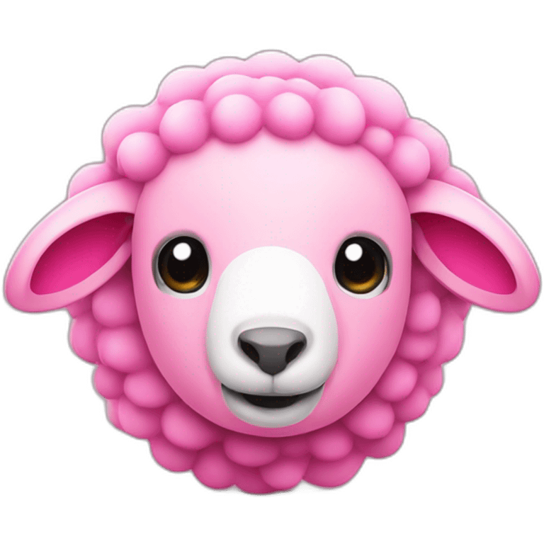 Cute Pink sheep turbocharger emoji