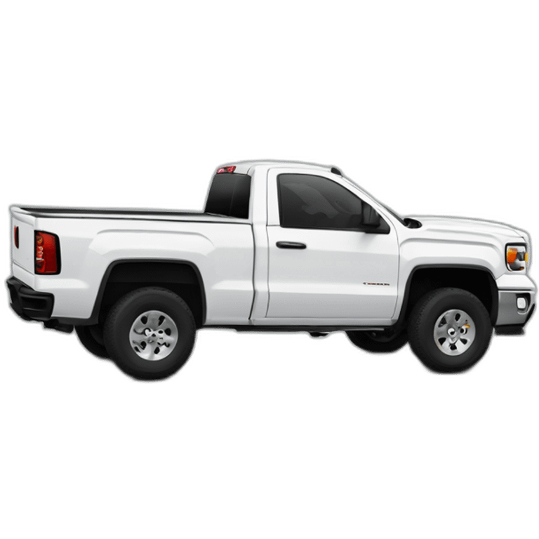 GMC SIERRA WHITE 2 DOORS emoji