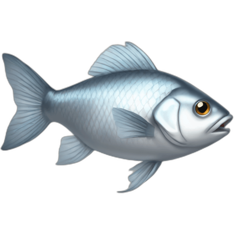 silver-fish-side-view emoji