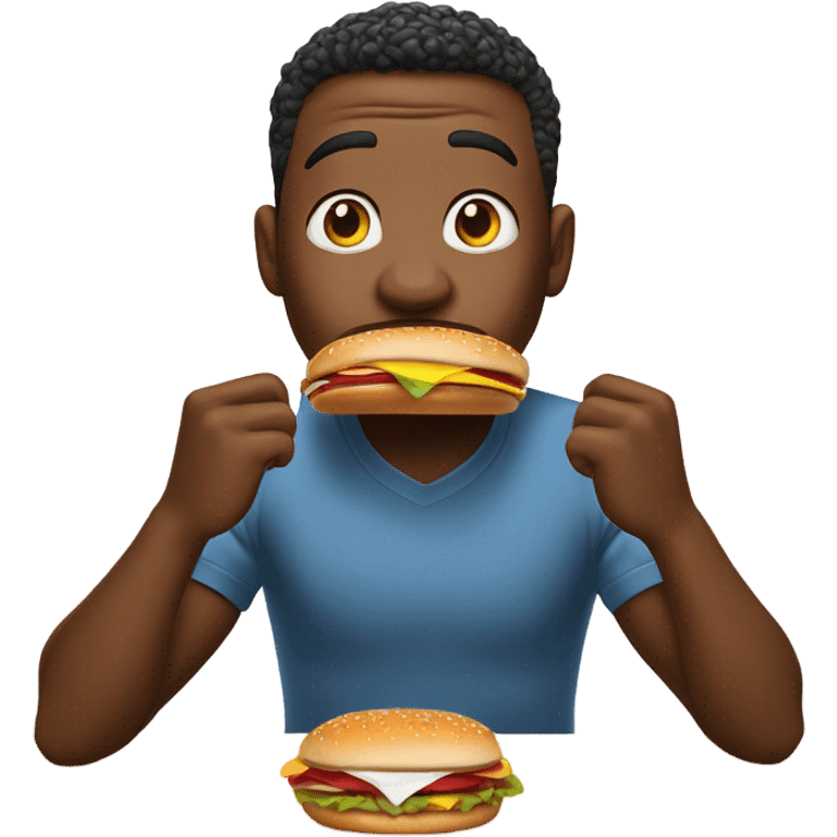 Rod wave eating a burger  emoji