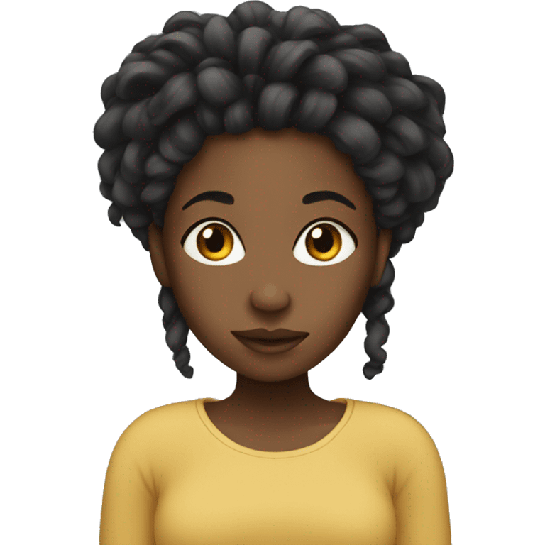 Black girl with locs  emoji