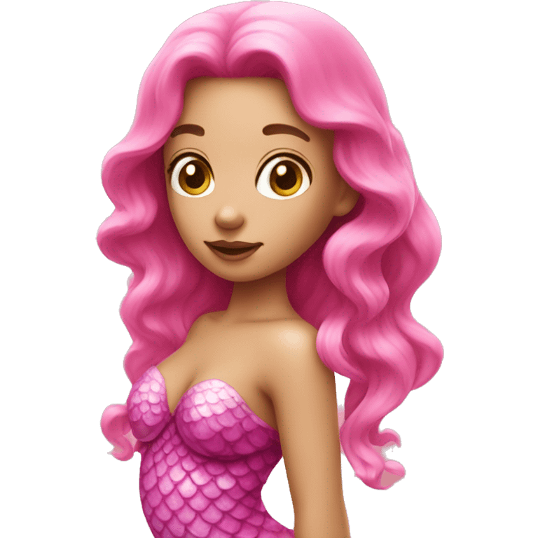 a pink mermaid  emoji