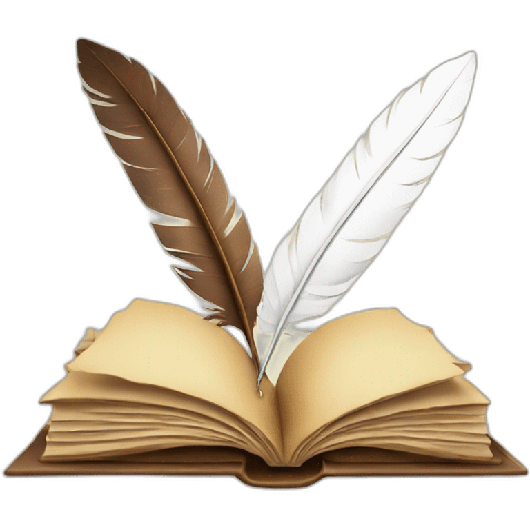 quill and book emoji