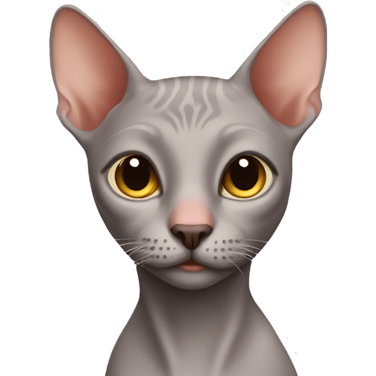 A hairless cat emoji