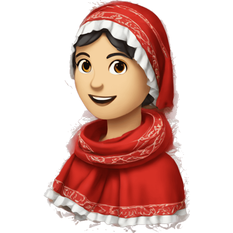 red traditional portuguese fado scarf emoji