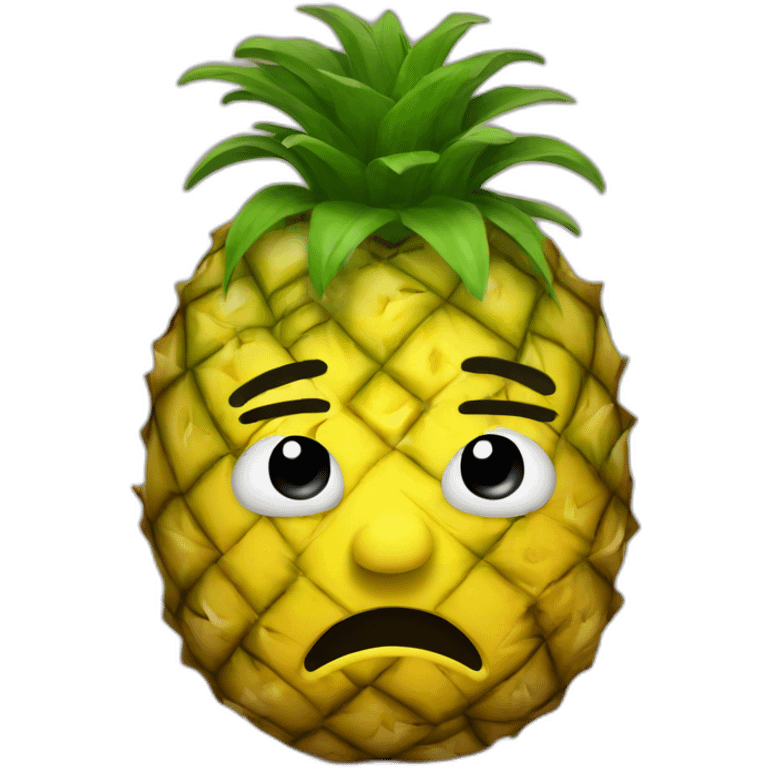 Depressed Pineapple Man emoji