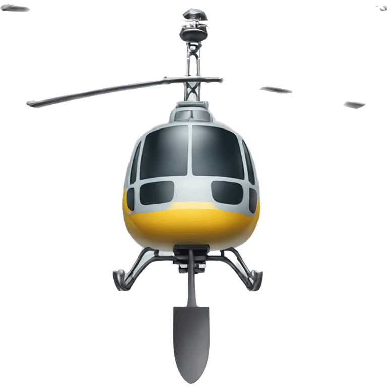 Helicopter spoon emoji