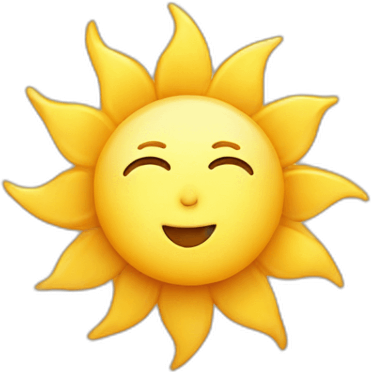 Sun with moon emoji