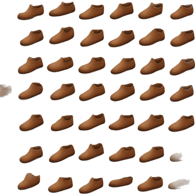 A chestnut slipper emoji