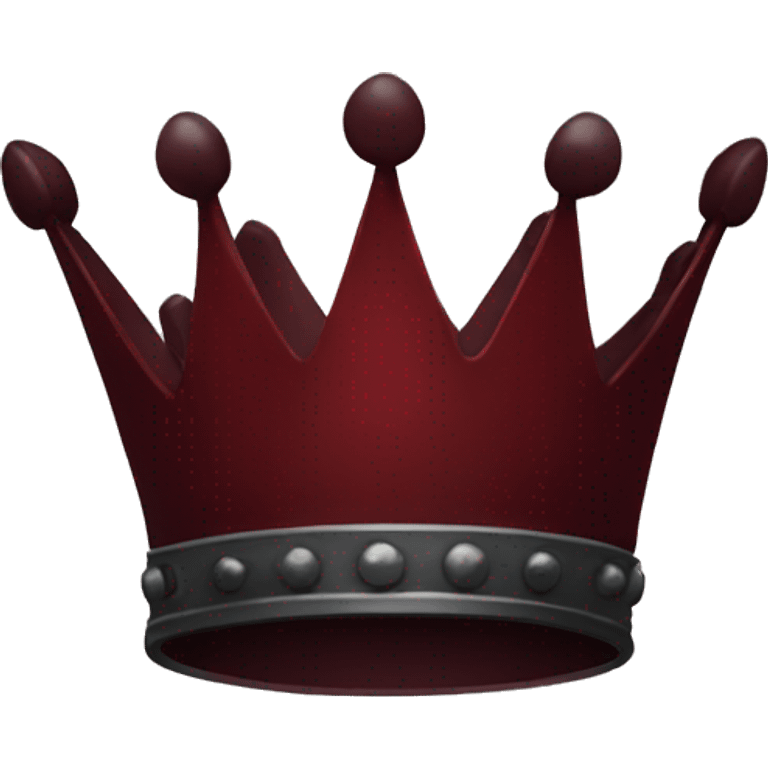 Dark red crown  emoji