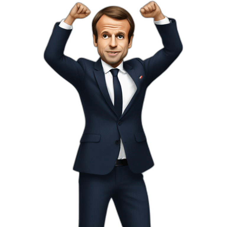 EmmanuelMacron qui fair un dab emoji