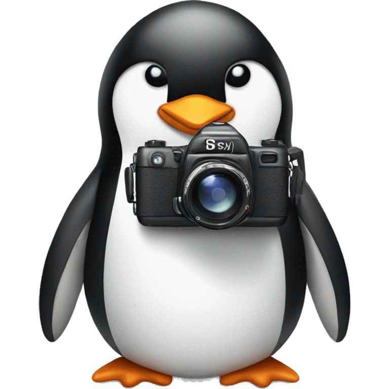 Penguin with a Camera  emoji