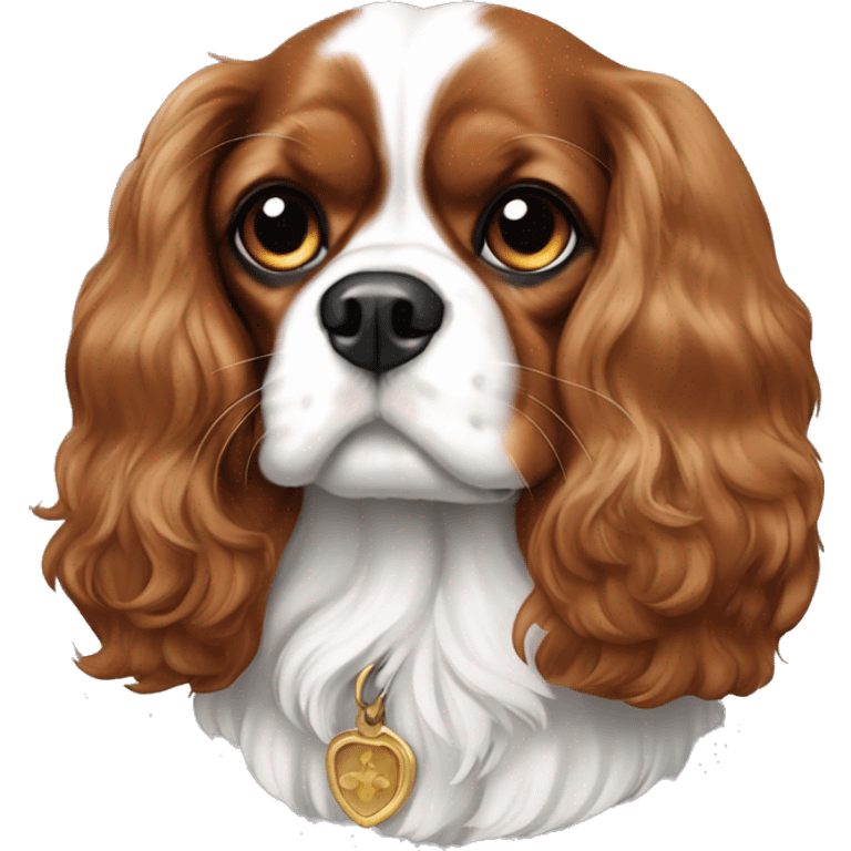 king charles cavalier blenheim female emoji