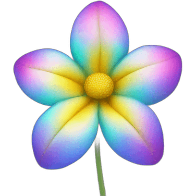 Holographic flower emoji