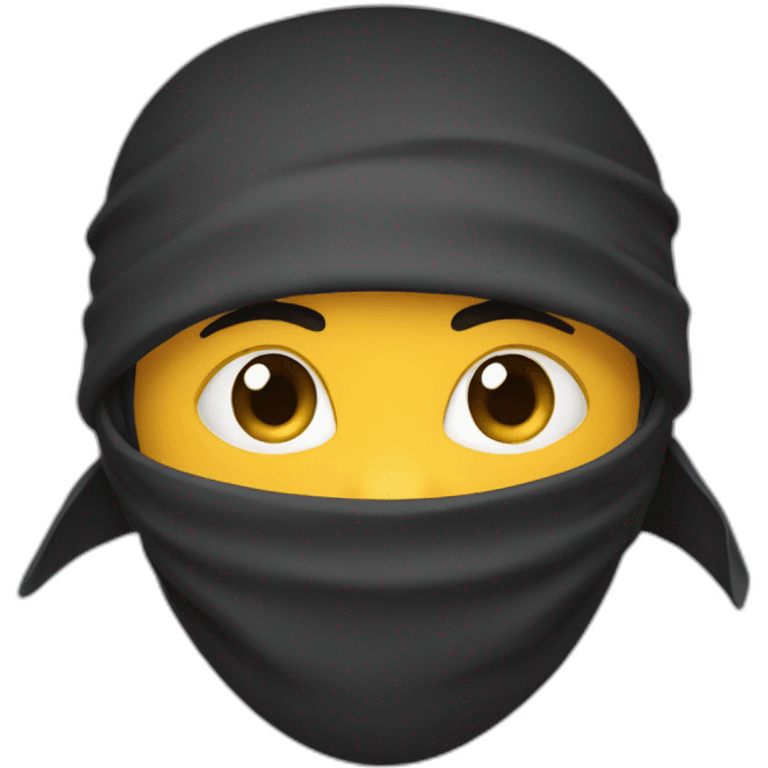 Ninja hidding emoji