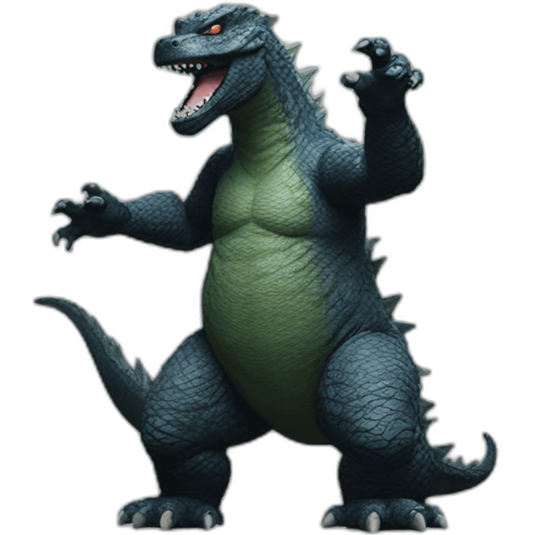 Godzilla dancing emoji