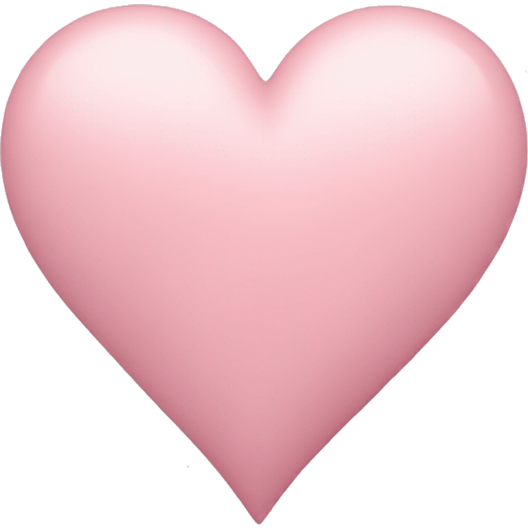 Pastel pink heart  emoji