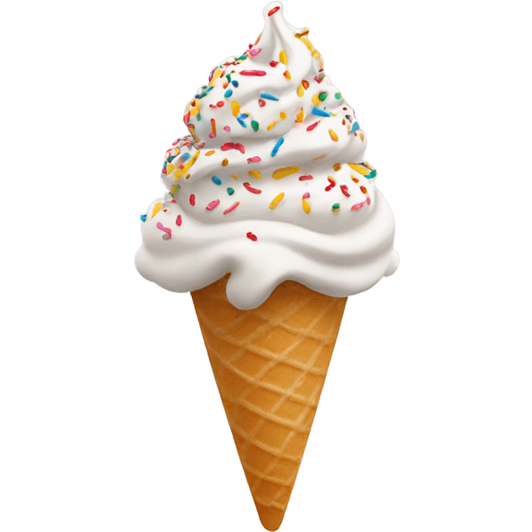 Soft serve with sprinkles emoji